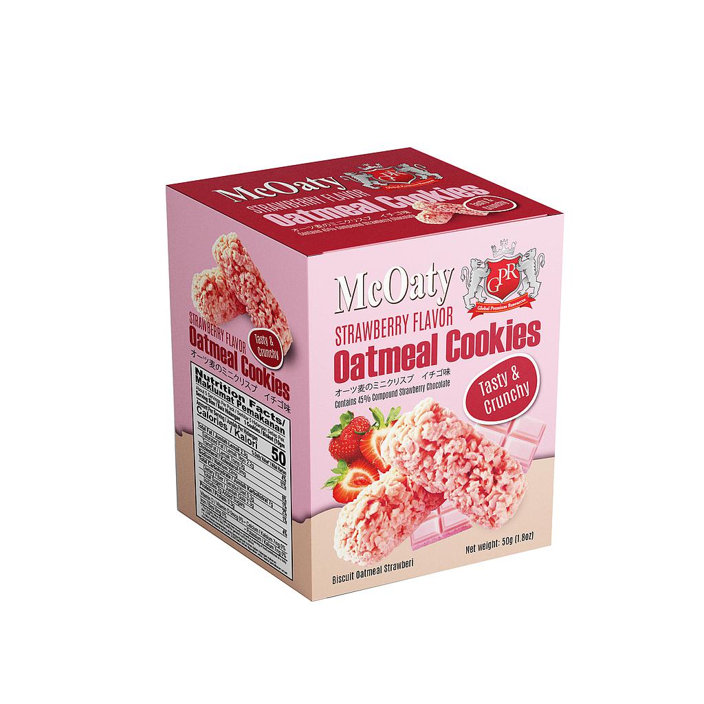 GPR Strawberry Flavor Oatmeal Cookies 50g 043